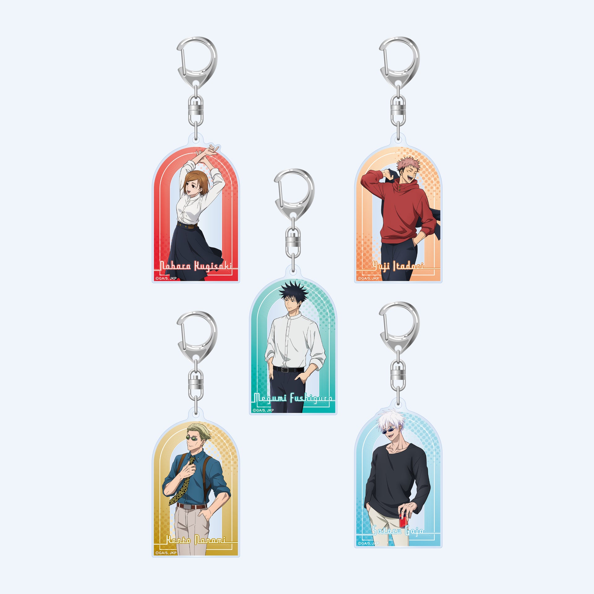 Jujutsu Kaisen Shibuya Incident 5 Piece Acrylic Keychain Set