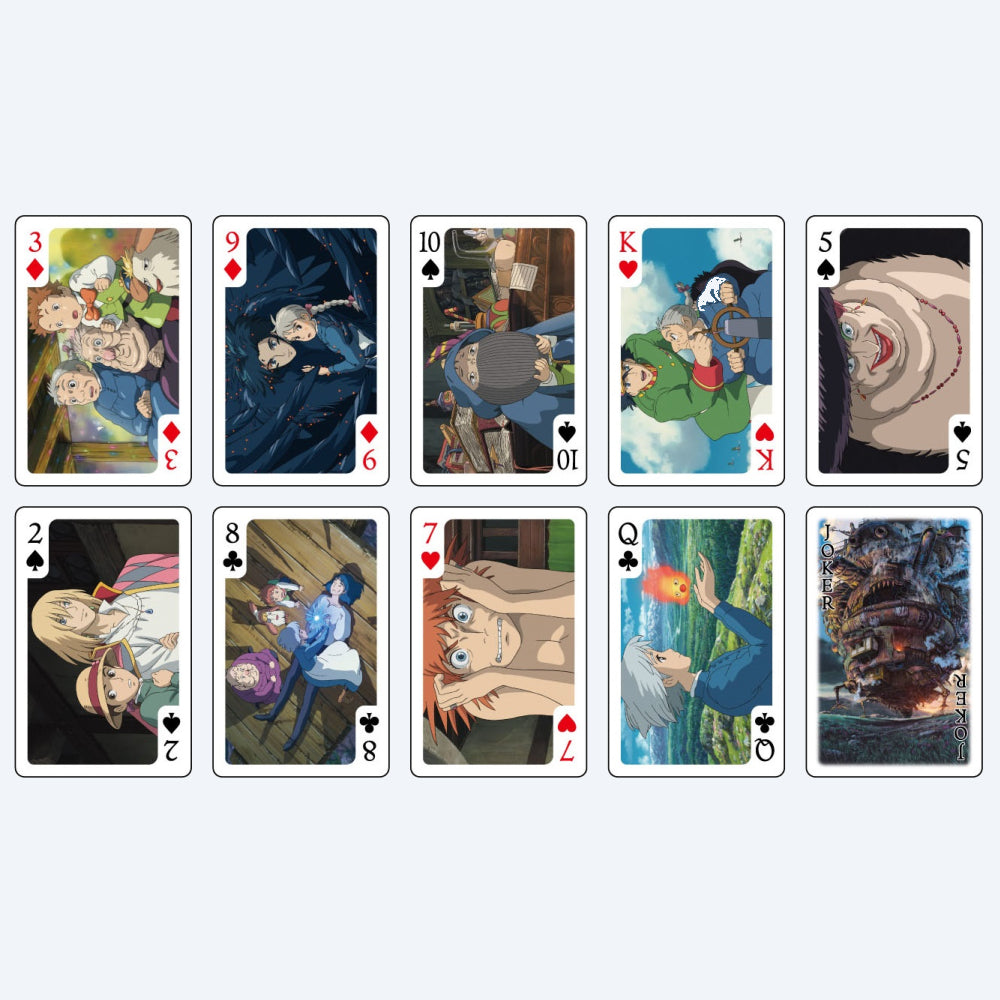 Howl's Moving Castle Movie Scene Playing Cards Studio Ghibli